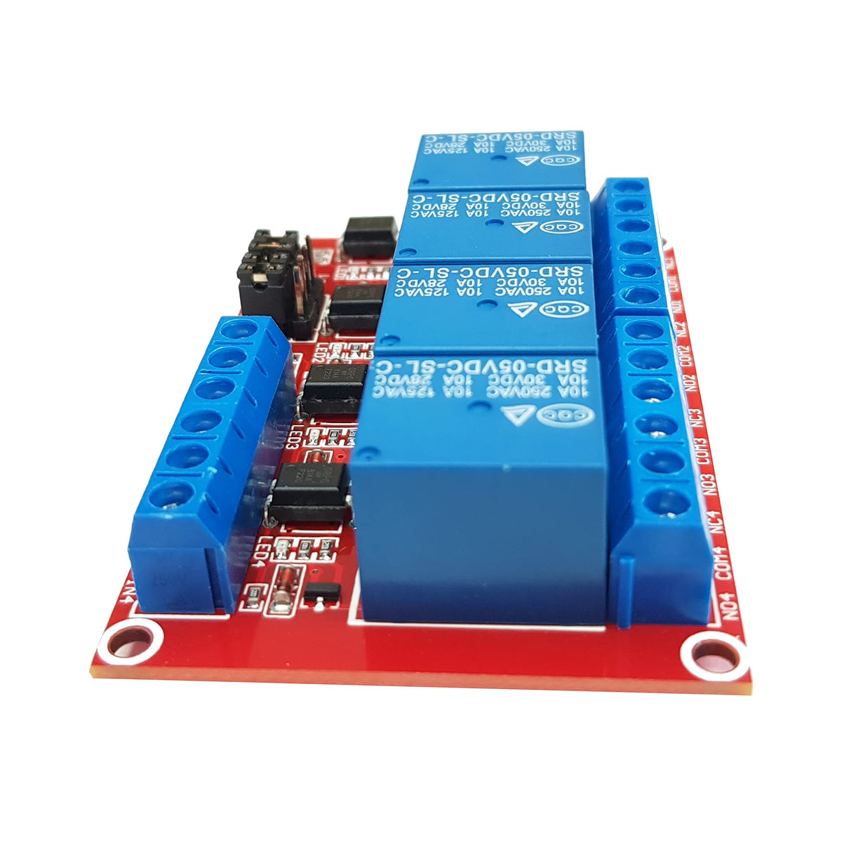 DIYables 4 Channel 5V Relay Module for Arduino ESP32 Raspberry Pi, 2 Pack