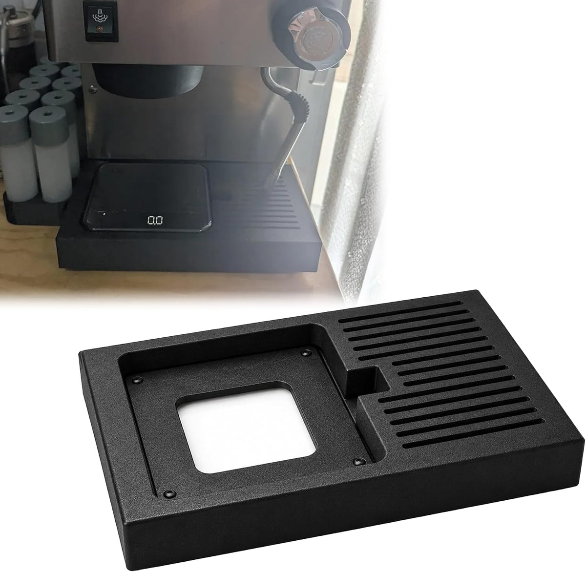 Drip Tray Compatible with Rancilio Silvia V2-V6, Themis Ultra Scale Insert