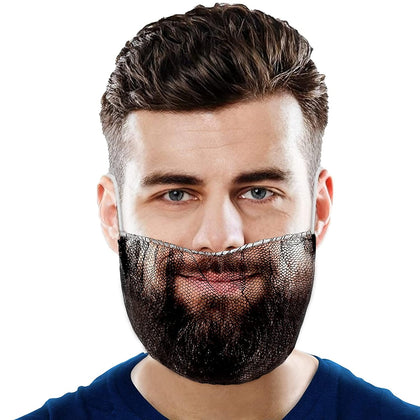 Beard Nets, 18 Inch Black Beard Covers for Food Service Hygiene, Nylon Facial Hair Cover for Men, Secure Elastic Fit