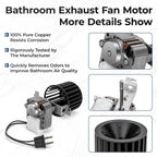 【Upgraded】 S97009796 Bathroom Replacement Fan Motor Blower Assembly Compatible with Br-oan Nu-Tone Bulb Heaters 162-E、G、J、K、L、M and 164-E、G、J、K、 L、M, Bathroom Exhaust Vent Fan Motor by Fetechmate