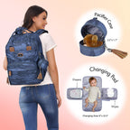 Diaper Bag Backpack with Portable Changing Pad,Baby Essentials