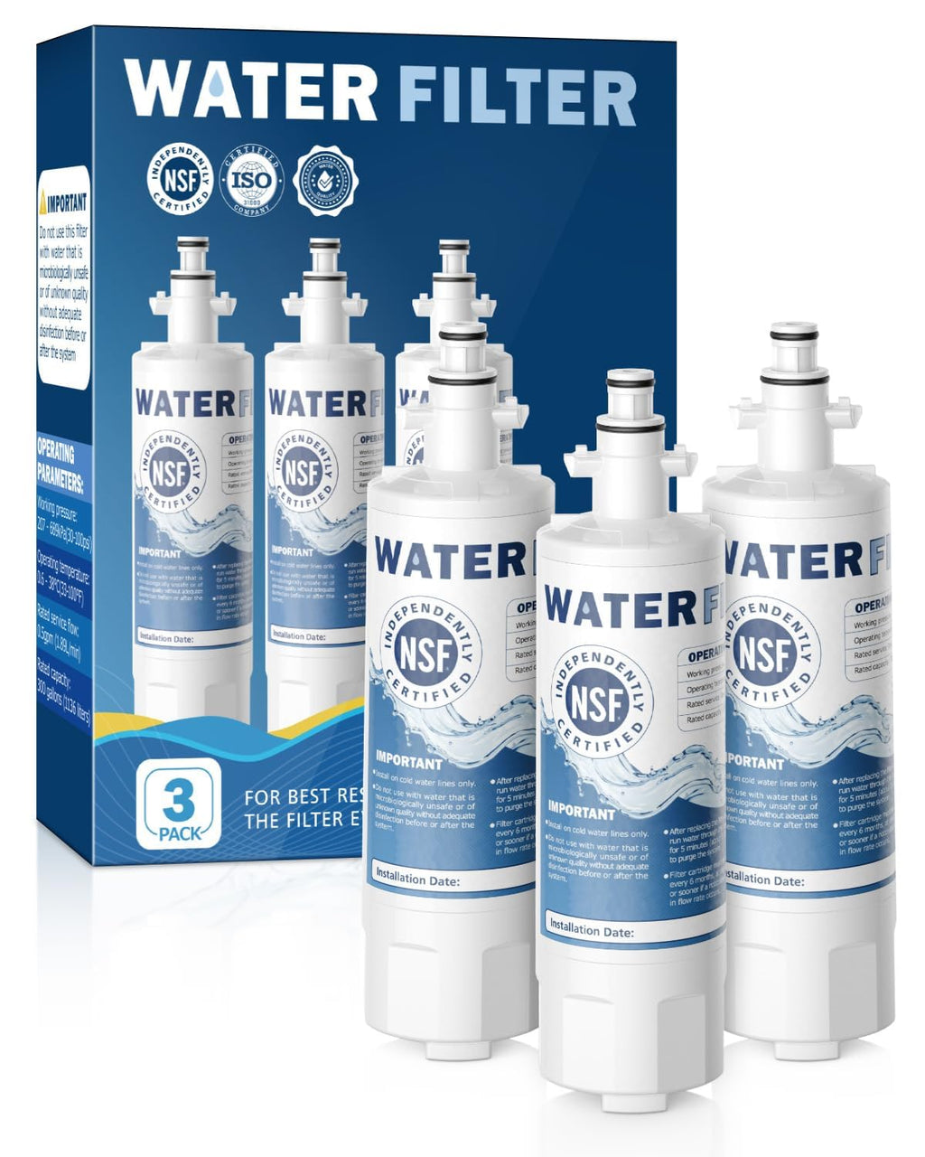 ADQ36006101 Water Filter Replacement for LG LT700P