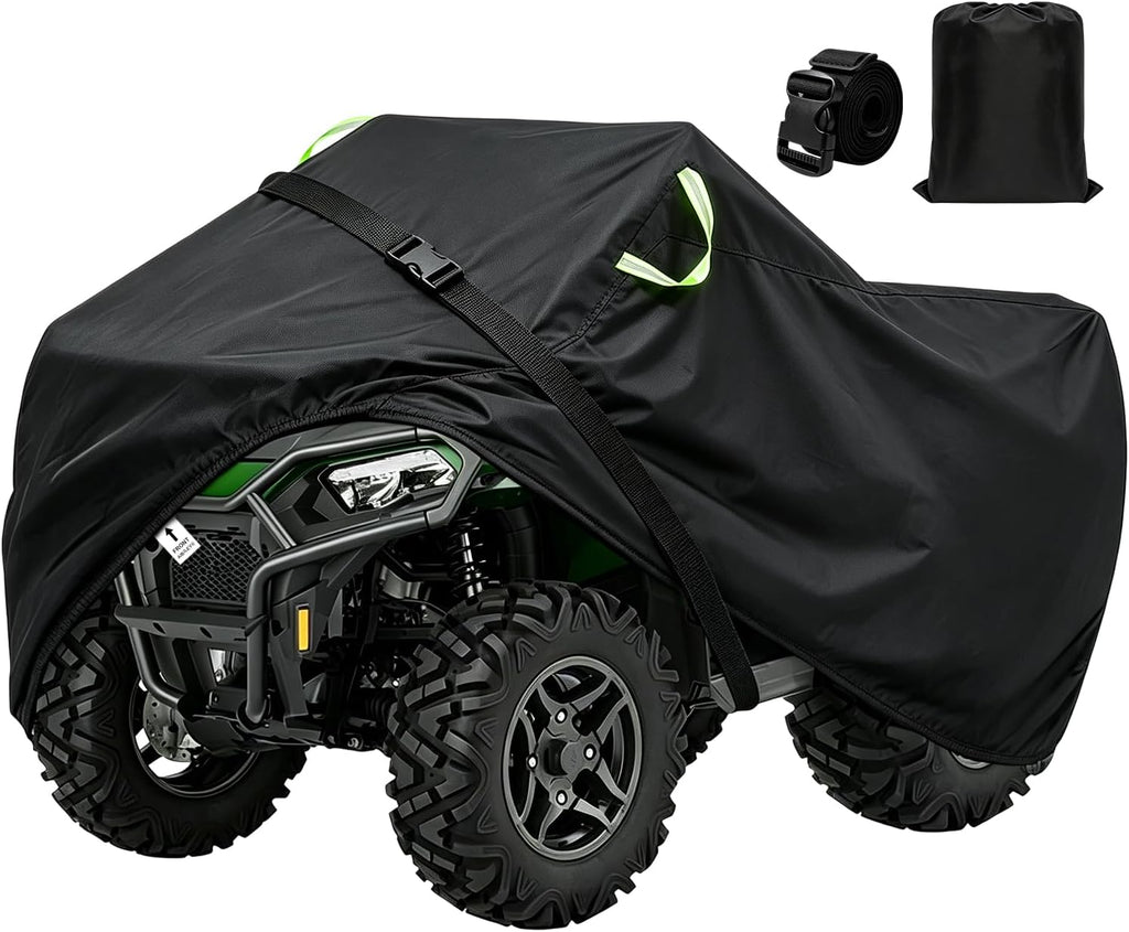 ATV Cover Waterproof Outdoor,Durable 420D Oxford Cloth,Buckle Straps | 4 Wheeler Covers,Four Wheeler Quad Storage