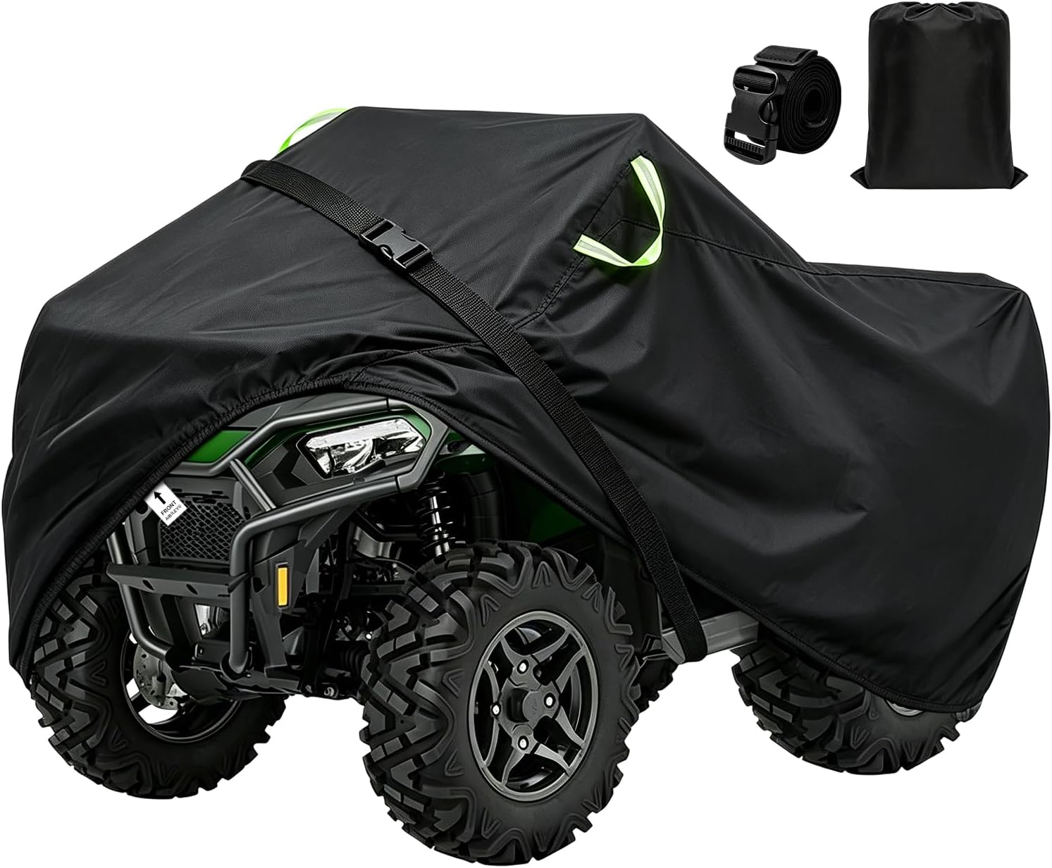 ATV Cover Waterproof Outdoor,Durable 420D Oxford Cloth,Buckle Straps | 4 Wheeler Covers,Four Wheeler Quad Storage