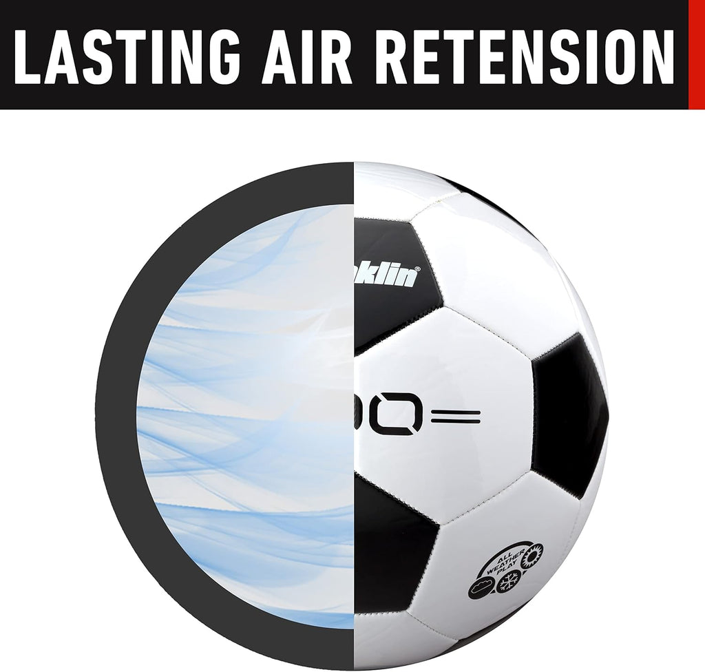 Soccer Balls - Youth & Adult - Sizes 3, 4 & 5 - Single & Bulk Packs - Black & White