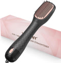 Hair Dryer Brush Blow Dryer Brush Straightener, 4-in-1 Professional 1200W Ionic Hot Air Brush Styler with Ceramic &