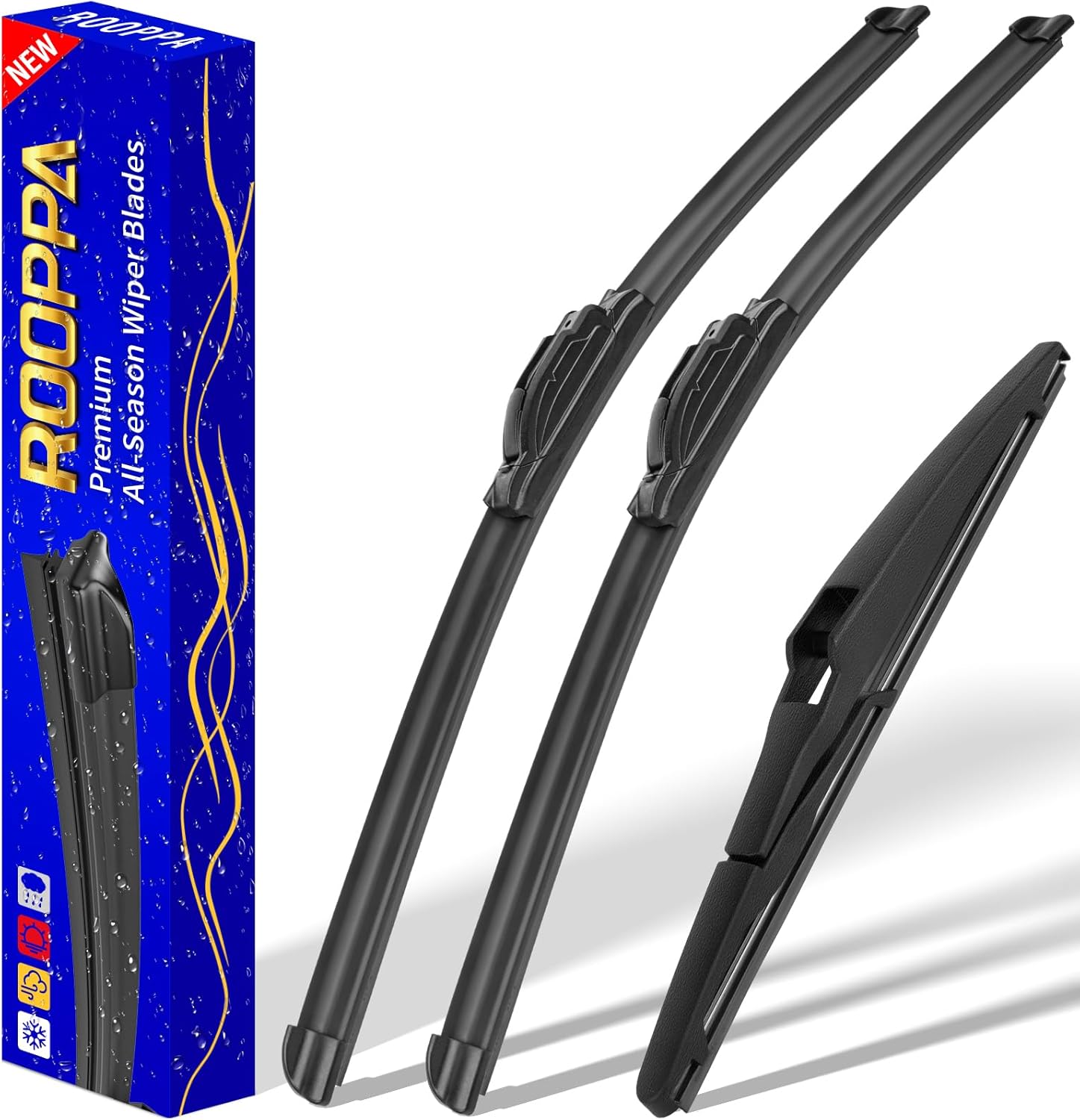 3 wipers Replacement for 2013-2018 Toyota RAV4, Windshield Wiper Blades Original Equipment Replacement - 26"/16"/10"