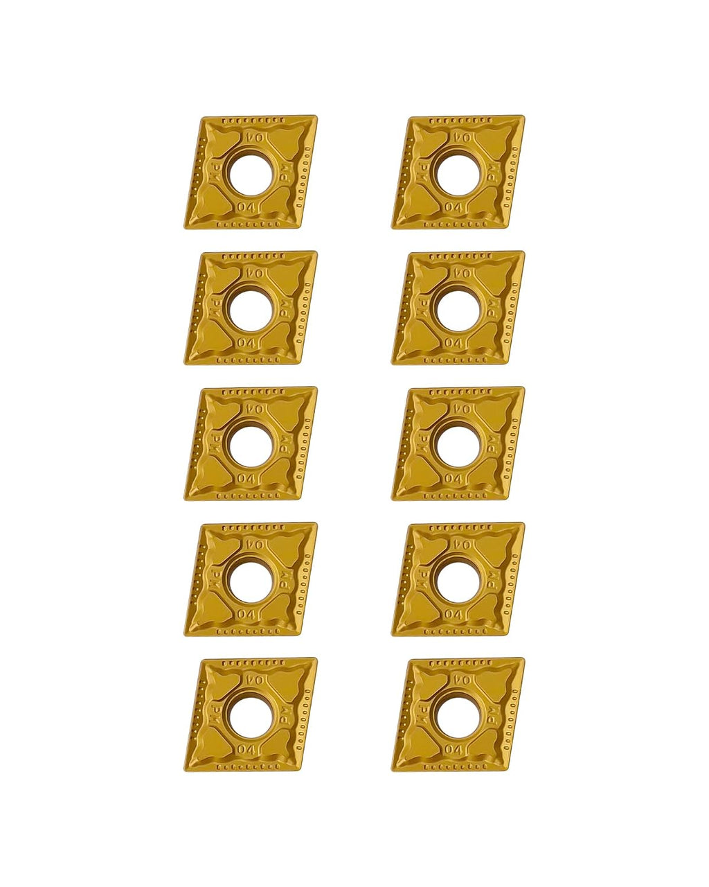 10Pcs Carbide Turning Inserts CNMG431 CNMG120404-PM