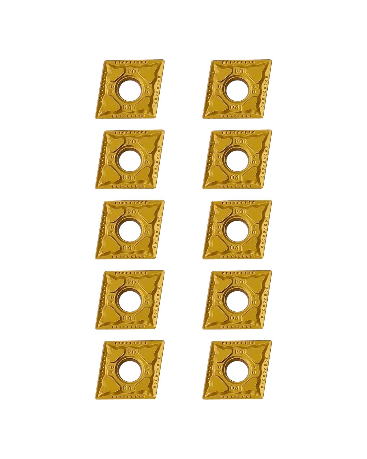 10Pcs Carbide Turning Inserts CNMG431 CNMG120404-PM