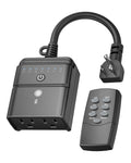 BN-LINK Outdoor Timer for Lights, 100FT Remote Control