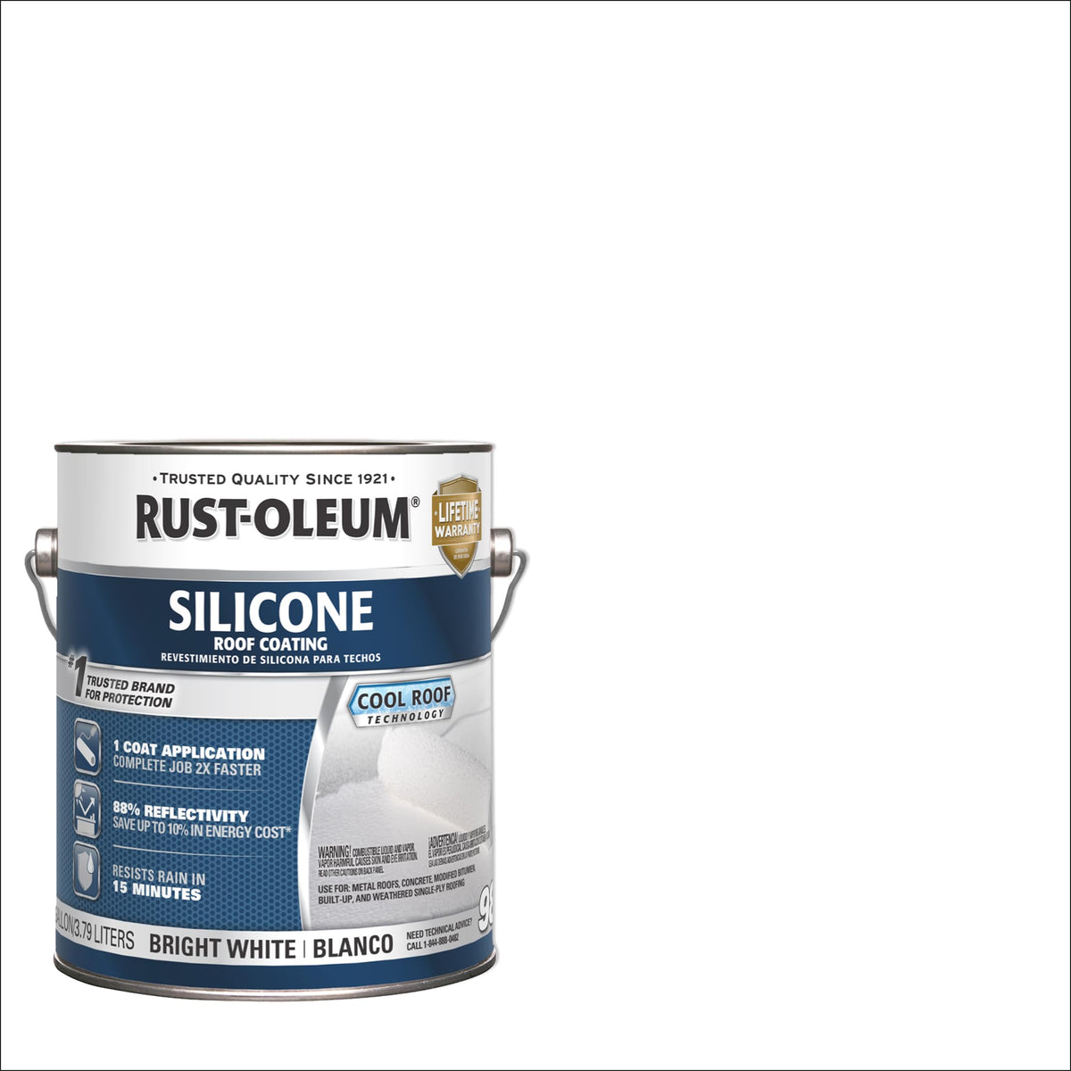 985 Silicone Roof Coating, Gallon, White, 2 Pack
