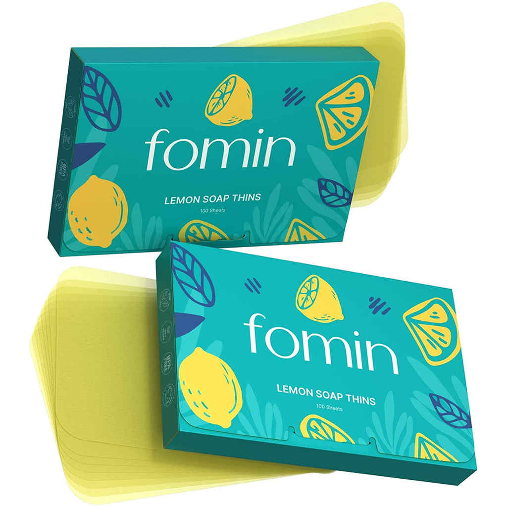 Paper Soap Sheets for Hand Washing - 200 Lemon Travel Soap Sheets