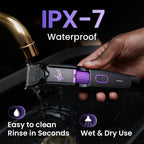 HACLI Professional Beard Trimmer for Men - Cordless IPX7 Waterproof, Precision Dial with 20 Adjustable Length