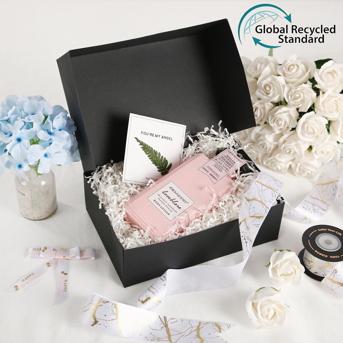 30 Gift Boxes 9.5x6.5x3 Inches, Matte Black Gift Boxes Bulks