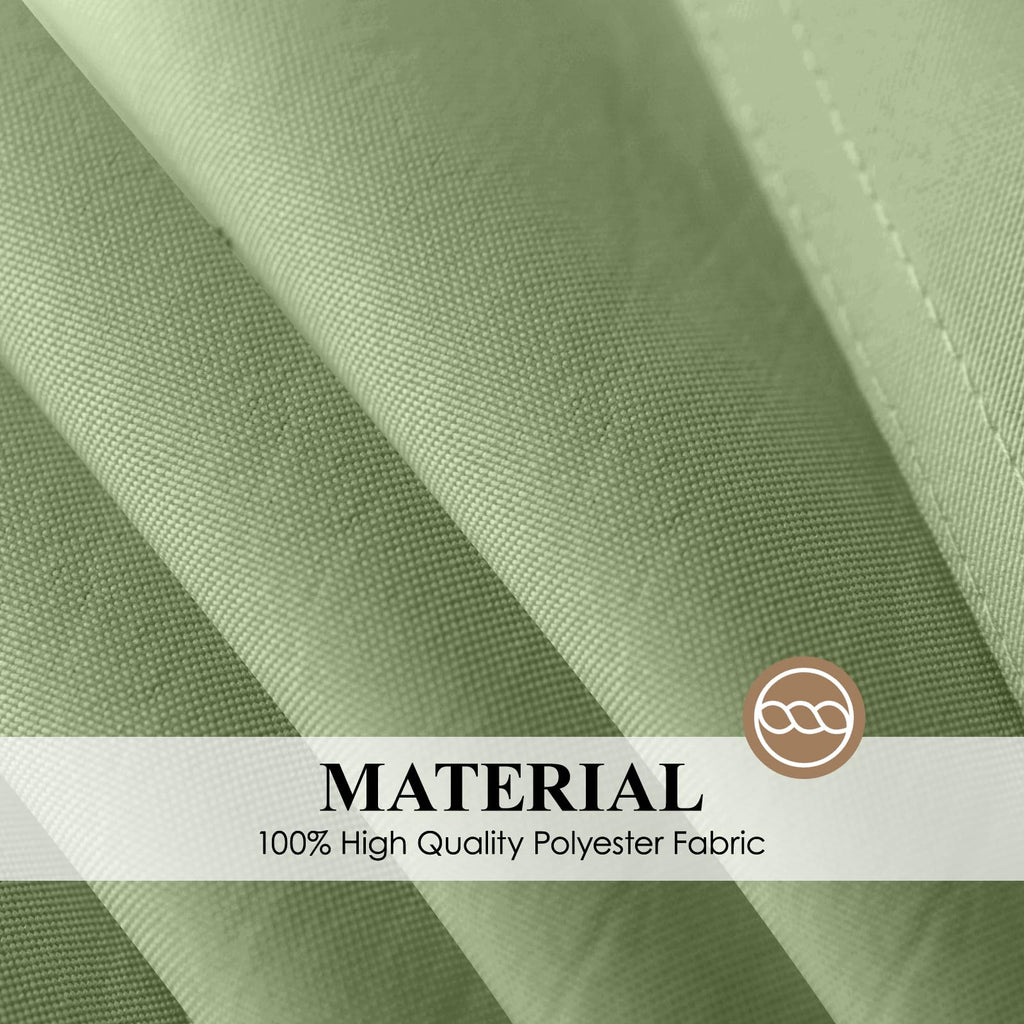 1 Pack Sage Green Square Tablecloths 52x52 Inch for Dining Tables