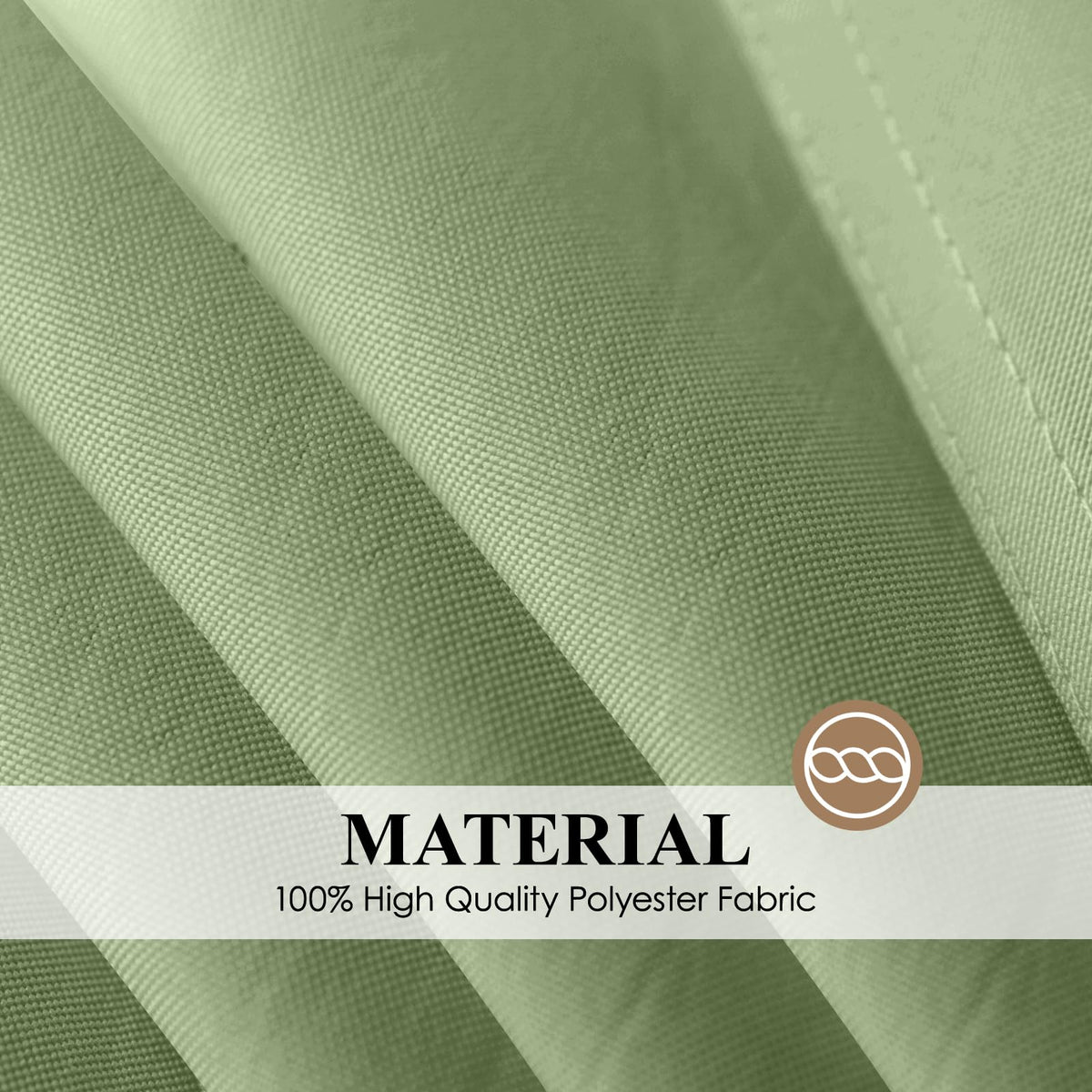 1 Pack Sage Green Square Tablecloths 52x52 Inch for Dining Tables
