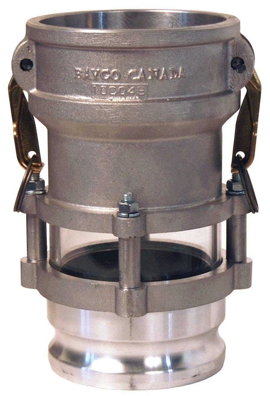 Dixon 3533CA 3" Alum Coupler x 3" Adapter Bulk Transfer in-line Sight Glass