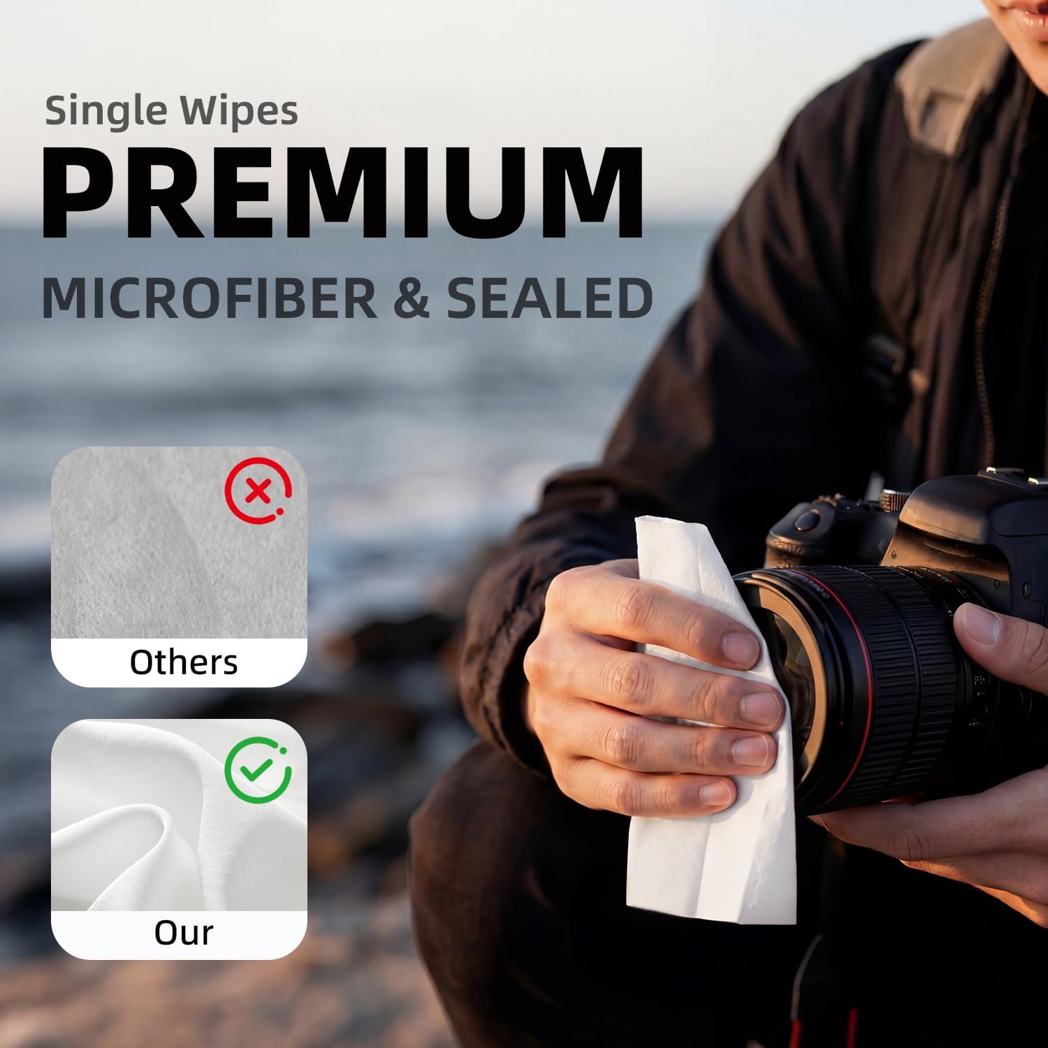 Camera Cleaning Kit, 25-in-1 DSLR Mirrorless Camera Lens Cleaner Kit | with Air Blower, Lens Cleaning Pen, 60ml Lens