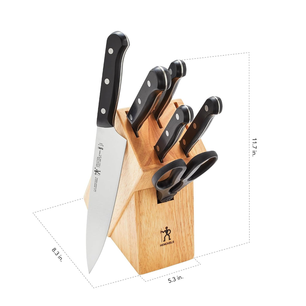 Solution 7-Pc Knife Set, Razor-Sharp, German Engineered