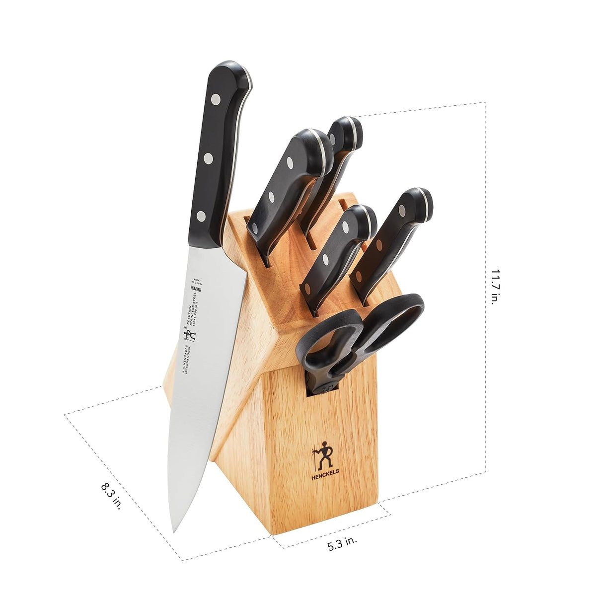 Solution 7-Pc Knife Set, Razor-Sharp, German Engineered