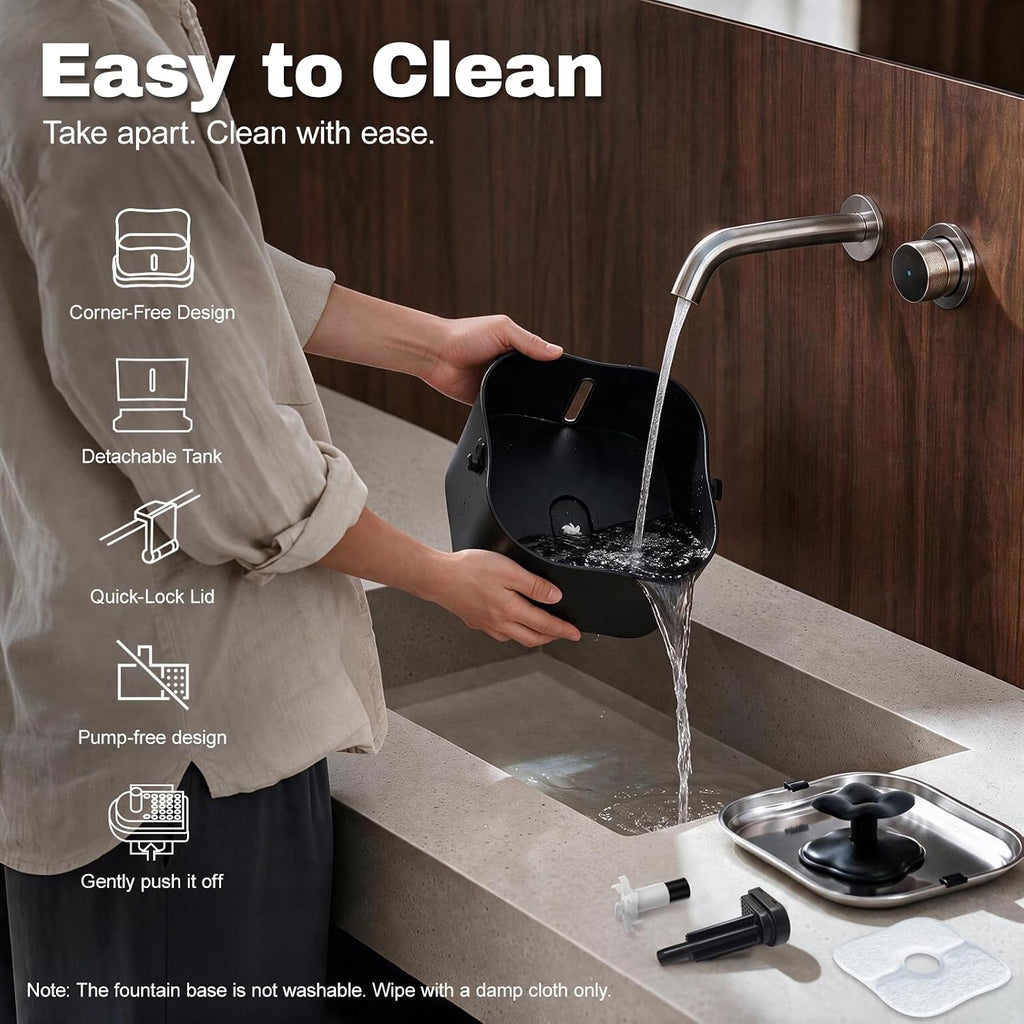EG-9 Smart Cat Water Fountain, 3.6L/121oz Automatic, App & WiFi