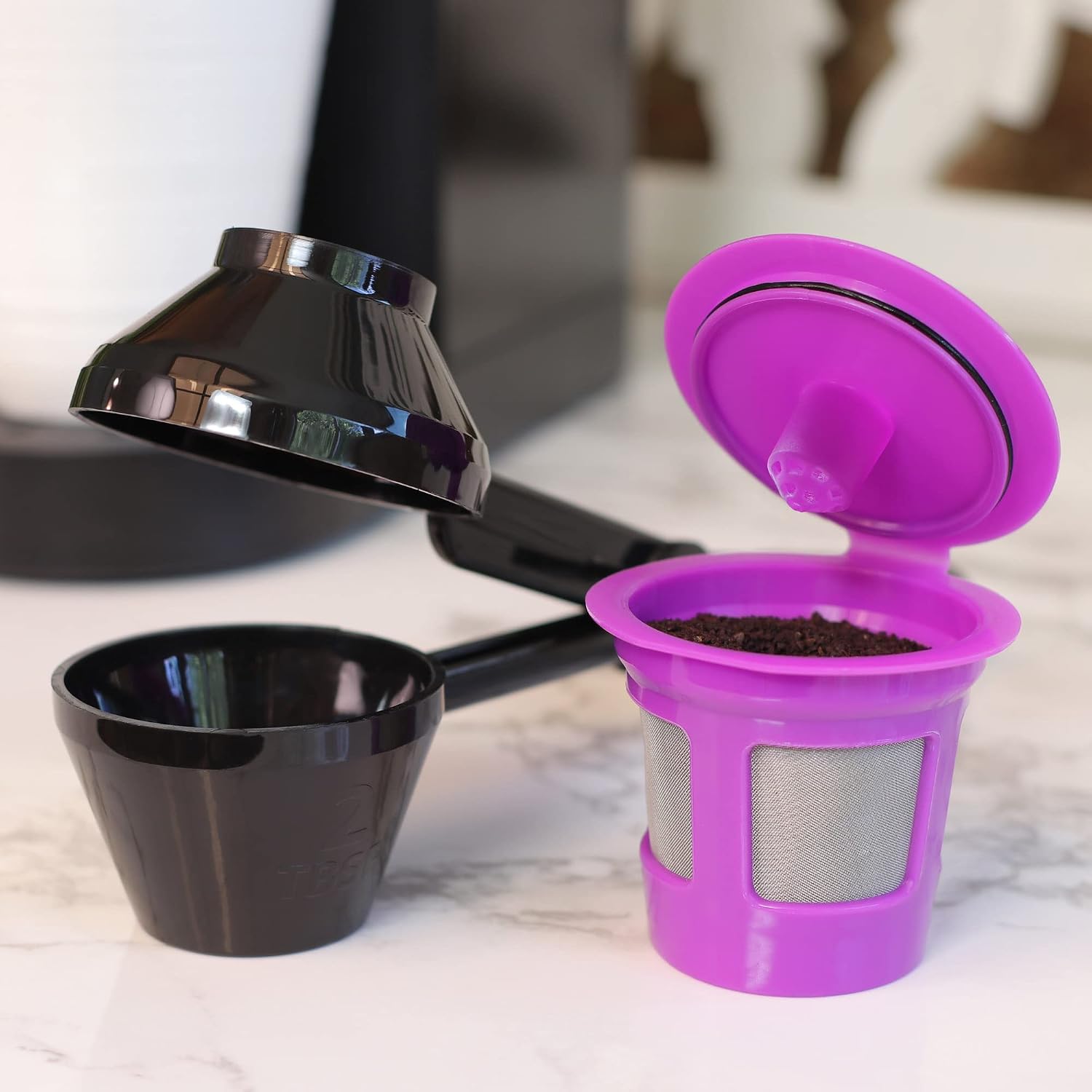 Single Serve Value Pack 1-Stream Reusable Filter Cup/EZ Scoop Perfect Pod Single Serve Pack Reusable Coffee Filter