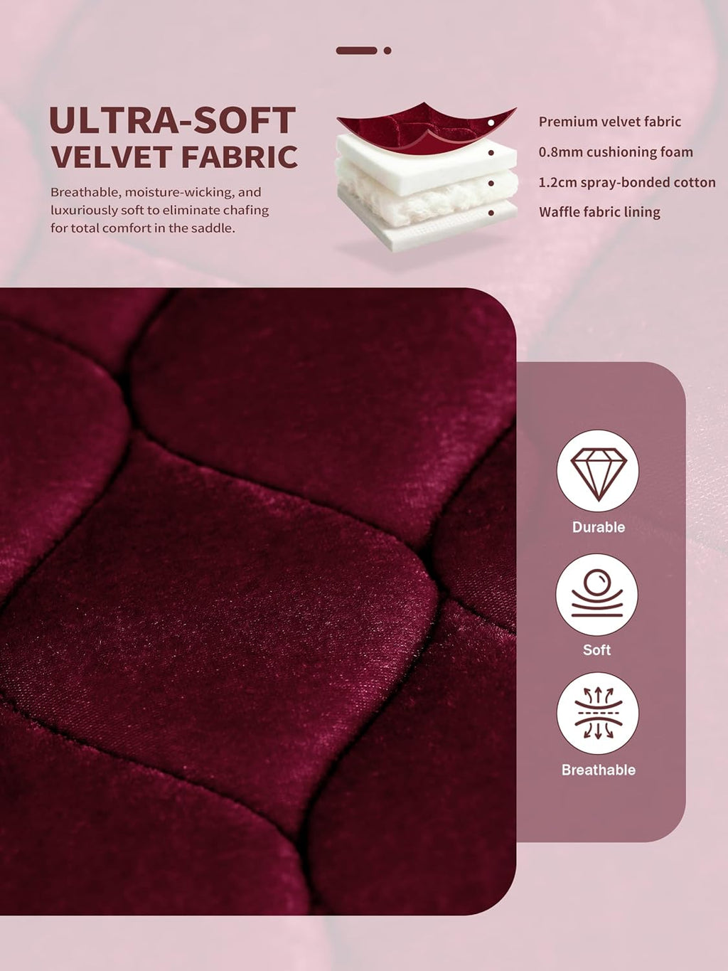 All Purpose Saddle Pad for Horse Riding, English Saddle Pad
