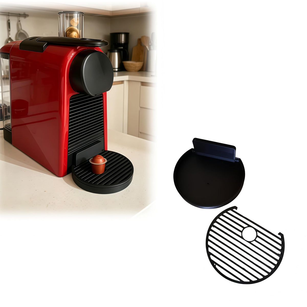 Lowered Drip Tray for Nespresso Essenza Mini | Fits Taller Cups