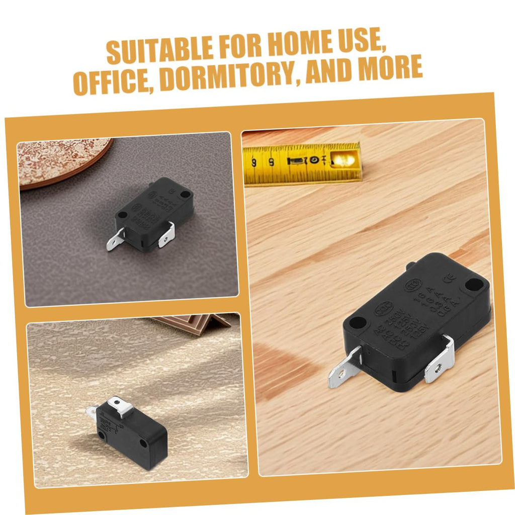 10pcs Micro Switch 16a 250v Three Terminal Black Replacement
