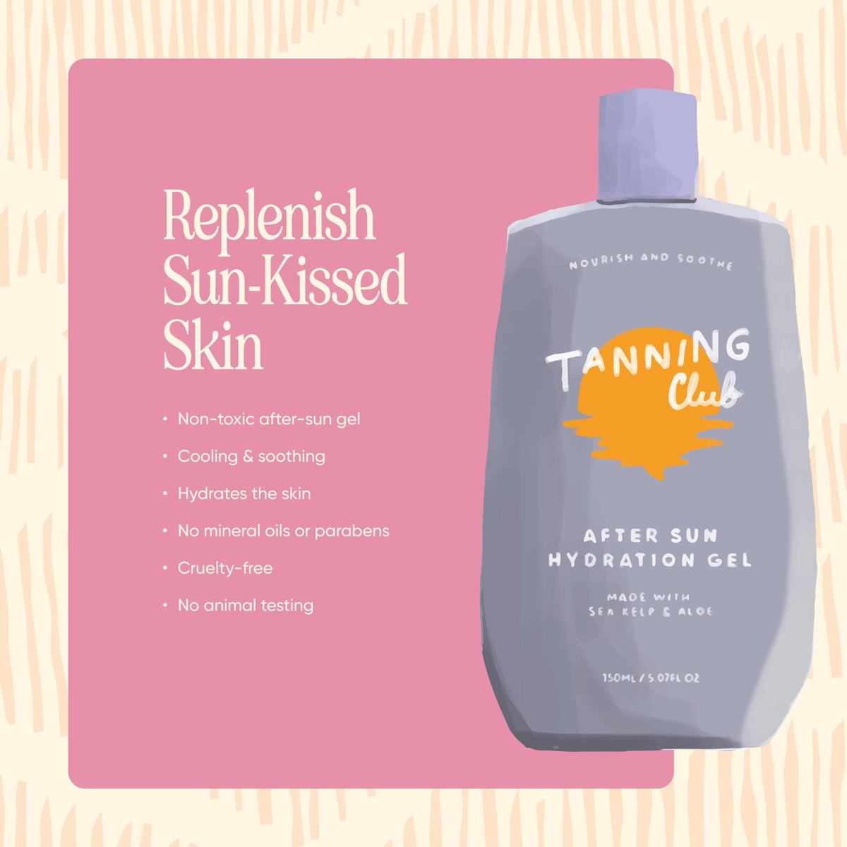 After Sun Gel, Aloe Vera Tan Extender, 150 ml