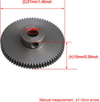 72 Teeth Steel Pinion Gear 6mm Shaft Hole 0.5 Module Spur Gear Small Size for DIY