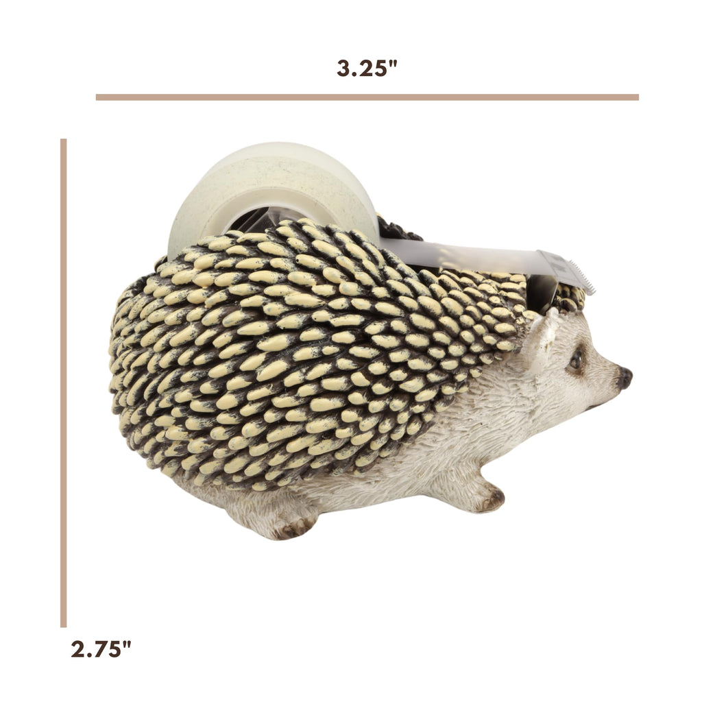 Hedgehog Tape Dispenser, Desk Accessory Gift, 4.75"x3.25"x2.75"