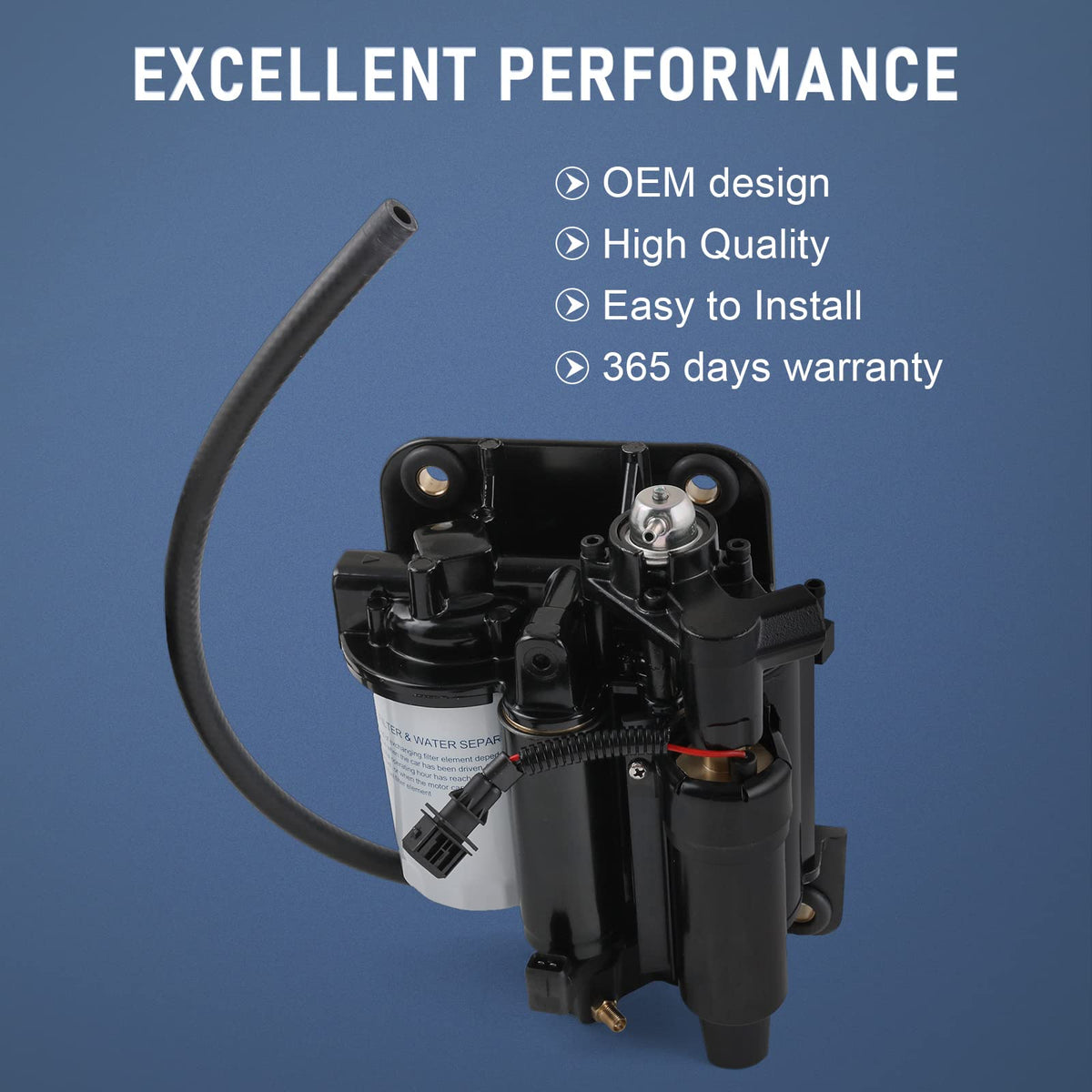 High Pressure Electric Fuel Pump Assembly Replacement For Volvo Penta 8.1L