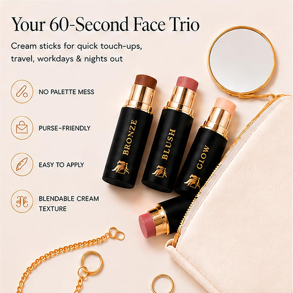 Contour Stick Set, Blush, Bronzer & Highlighter, Enchanted