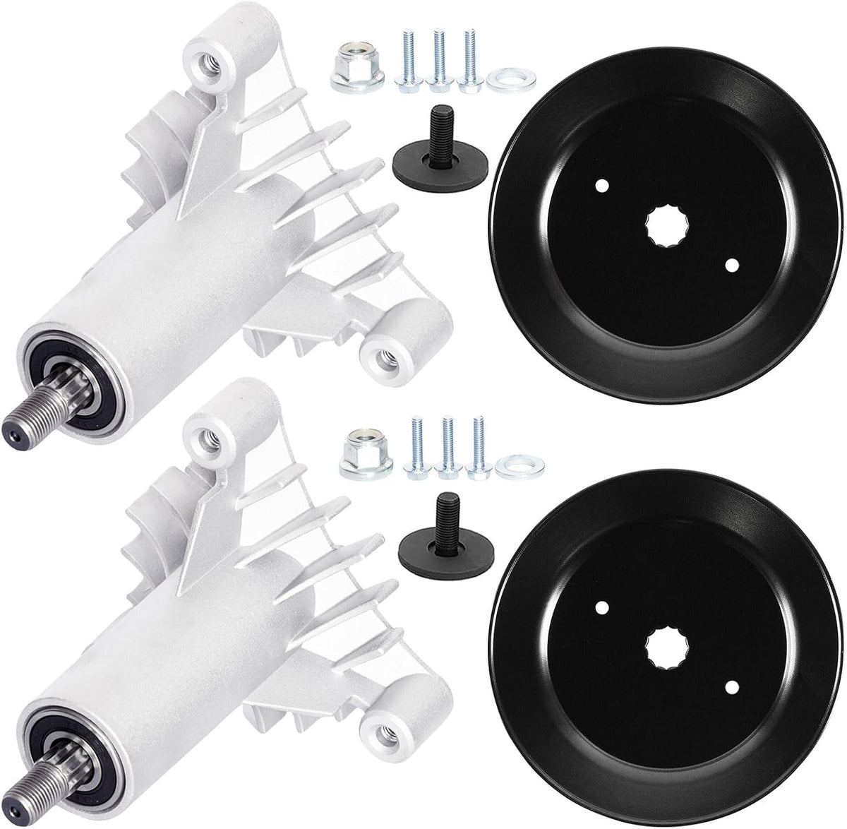 38" 42" Mower Deck 130794 Spindle Assembly with Pulley 153535 Fit for Craftsman LTX1000 LT1000 LT2000 DYT4000 DLT3000