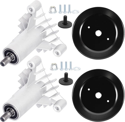 38" 42" Mower Deck 130794 Spindle Assembly with Pulley 153535 Fit for Craftsman LTX1000 LT1000 LT2000 DYT4000 DLT3000
