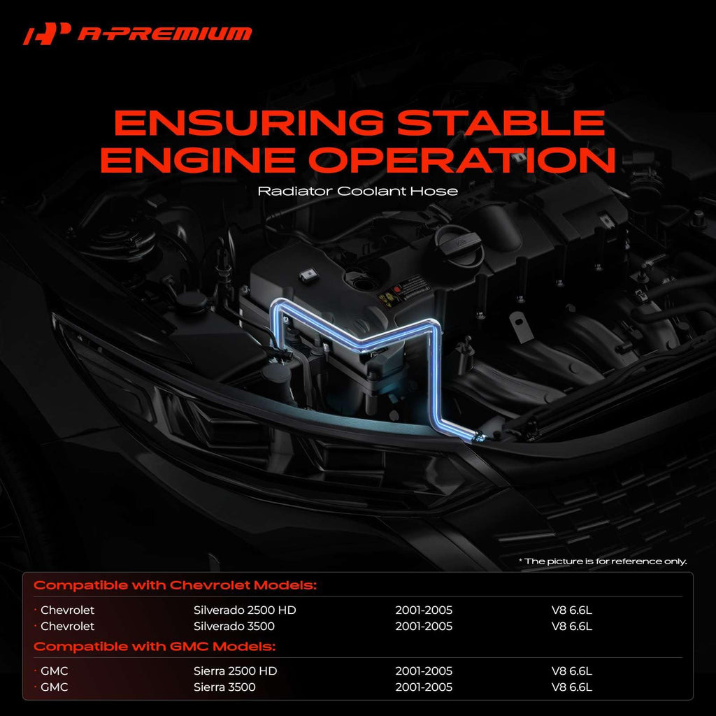 A-Premium Upper Engine Radiator Coolant Hose Compatible with Chevrolet, GMC