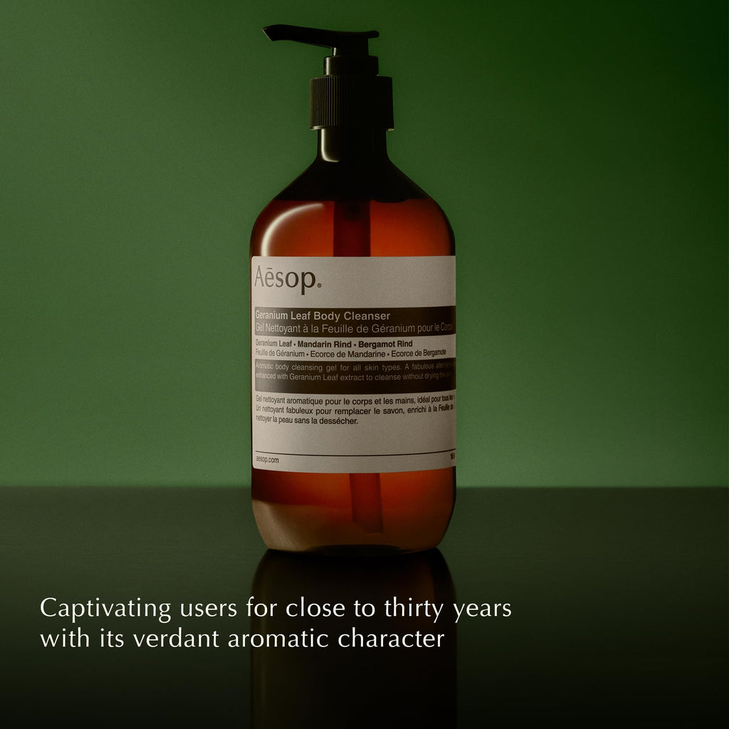 Geranium Leaf Body Cleanser, Refreshing, Purifying Body Wash, 16.9 oz