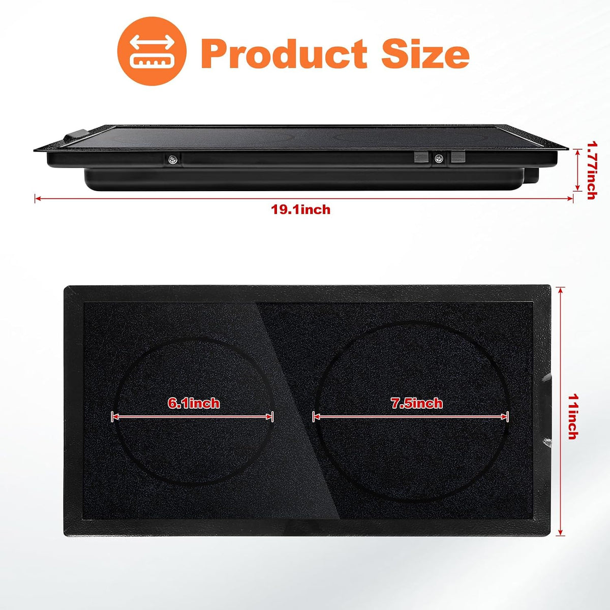 Upgraded Radiant Cartridge A122B Compatible with Jenn-Air Cooktops (1 Pack)