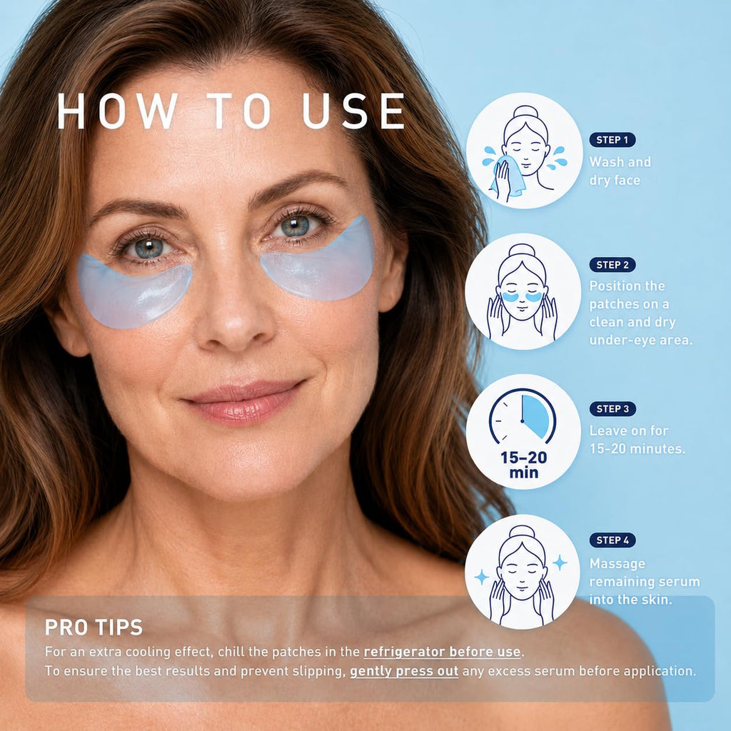 Under Eye Patches for Dark Circles: 30 Pairs Enaskin Naturals Retinol Collagen Eye Gels Mask - Reduce Wrinkles Puffy
