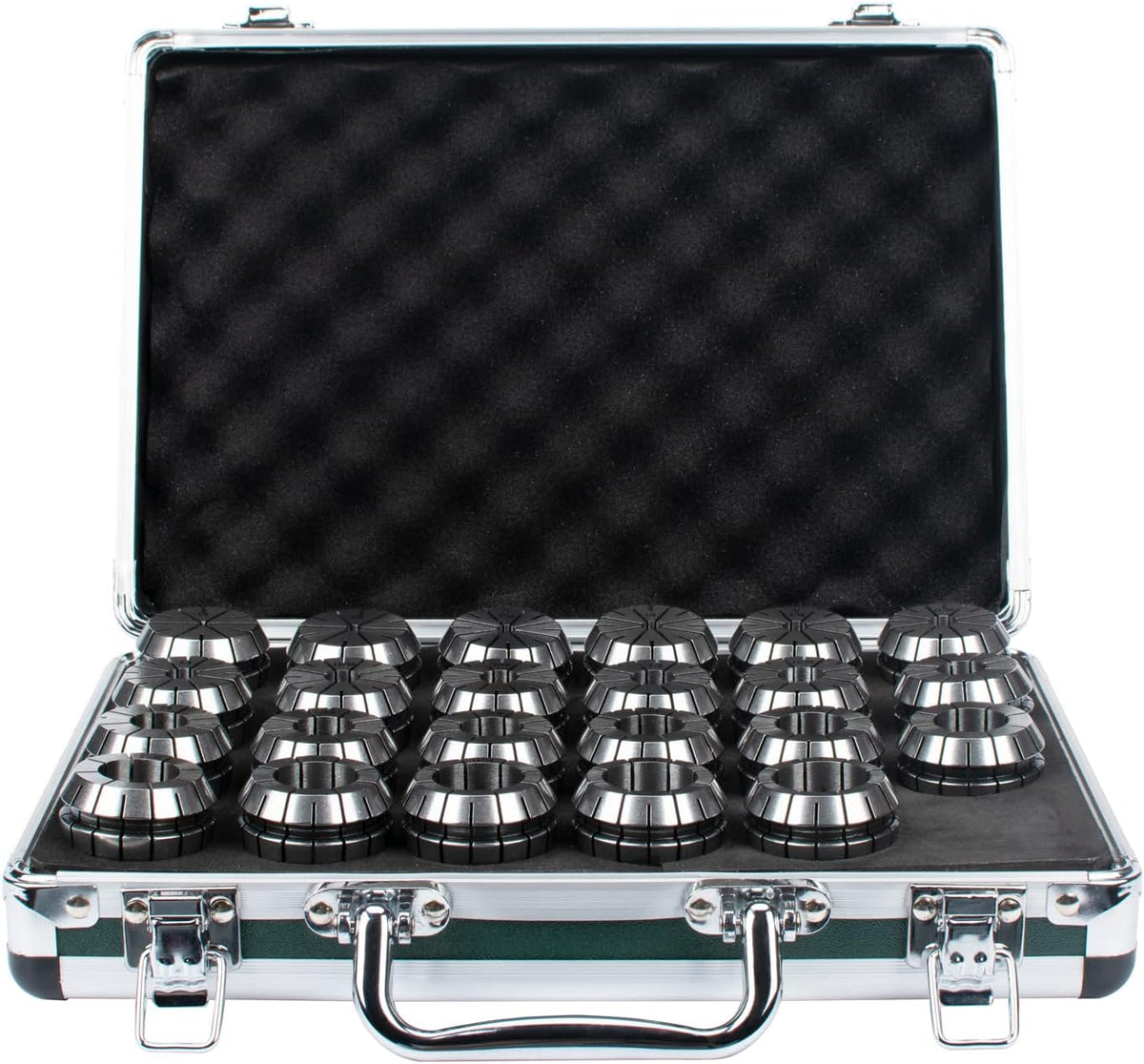 23 Pcs ER40 Collet Set in Aluminum Box, 1/8-1" Size Shank Chuck