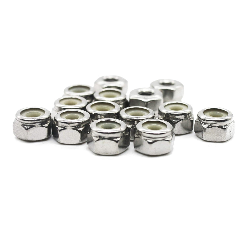 Fullerkreg #10-24 Hexagon Nylon Locking Nuts, 100 Pack