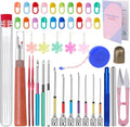 Punch Needle, 43 Pieces Punch Needle Tool Embroidery Kit | Punch Needle Embroidery Kit with Embroidery Tools, Seam