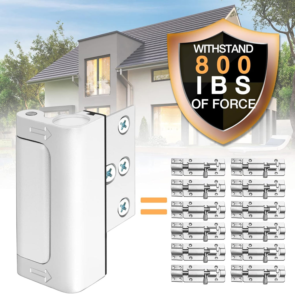 Door Lock for Front Door Kids Safety - Home Security Door Reinforcement Locks Child Proof for Doors Latches for Top