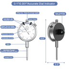 Precision Dial Indicator 0-1", Resolution: 0.001", with Case