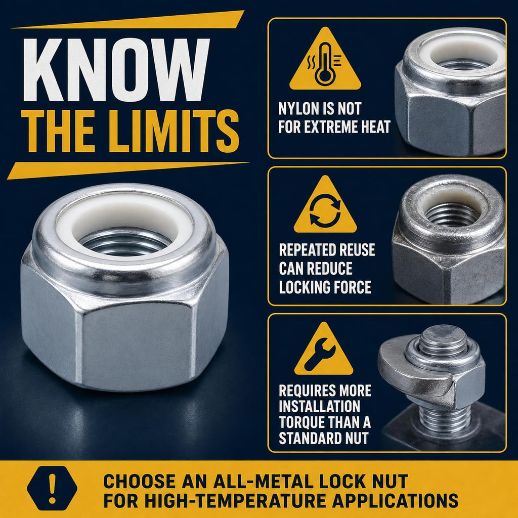 24 Pack 1/2"-13 Inch Lock Nuts,Carbon Steel Galvanized Anti-Rust Nylon Insert Locknuts,Standard Inch Thread Nylock Nuts for Bolts