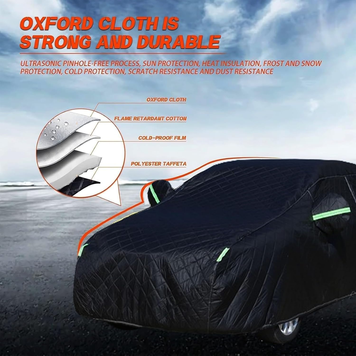 Hail Protector Car Cover Compatible with Mercedes AMG GLC 43 2016-2024 Anti-Hail Cover,Full Outdoor Hail Protection