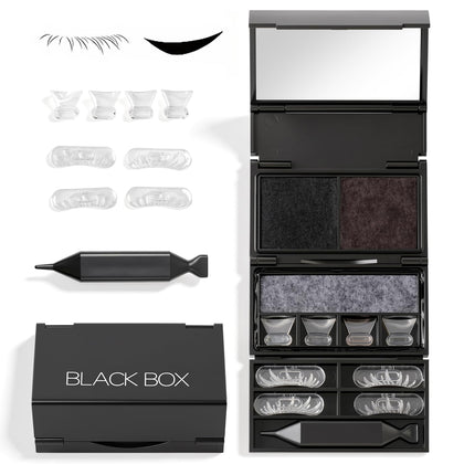 3-in-1 Eyelash & Eyeliner Stamp Kit, Eyelash Stamp Kit for Natural Lower Lashes & Wing Stamp, Waterproof Smudge-Proof