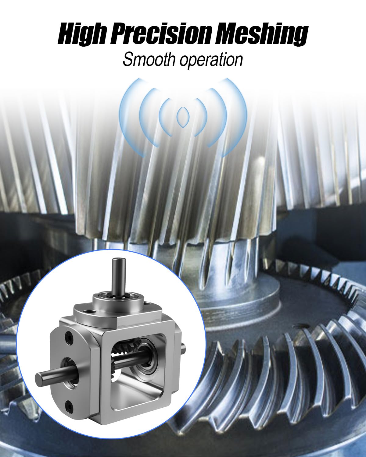 90 Degree Right Angled Bevel Gear Box 1:1 Forward Dual Output Shaft 6mm