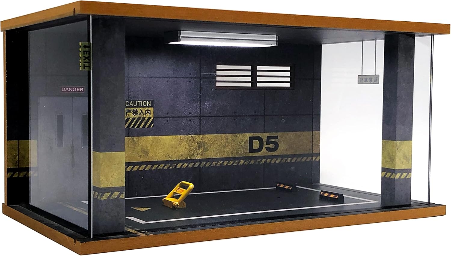 Display Case with Light for 1/18 Diecast Cars | Display Case for 1/18 Diecast Cars,Acrylic Display Case for 1/12
